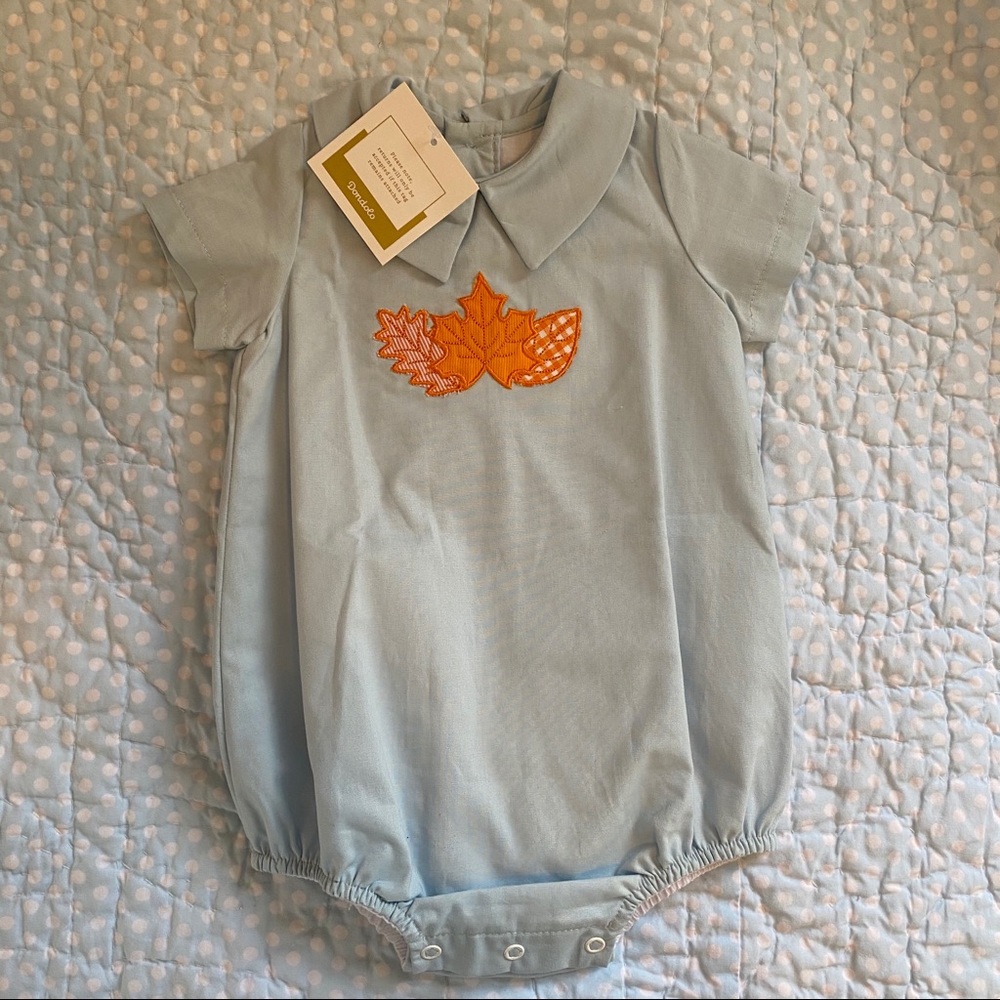 Dondolo Leaf Fall Harvest Bubble Blue & Orange NWT